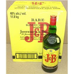 6 BOTTLES OF J&B RARE BLENDED OLD SCOTCH WHISKIES