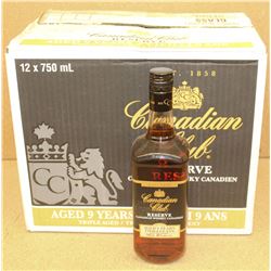 12 BOTTLES OF CANADIAN CLUB RESERVE WHISKY