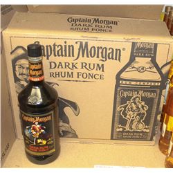 8 BOTTLES OF CAPTAIN MORGAN DARK RUM