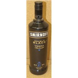 BOTTLE OF SMIRNOFF DOUBLE BLACK VODKA