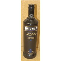 BOTTLE OF SMIRNOFF DOUBLE BLACK VODKA
