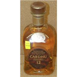 BOTTLE OF CARDHU SINGLE MALT SCOTCH WHISKY