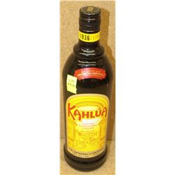 BOTTLE OF KAHLUA COFFEE FLAVOURED LIQUOR