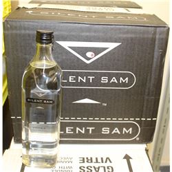 12 BOTTLES OF SILENT SAM PURE VODKA