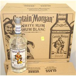 8 BOTTLES OF CAPTAIN MORGAN WHITE RUM