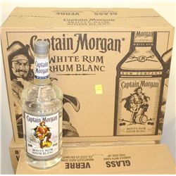8 BOTTLES OF CAPTAIN MORGAN WHITE RUM