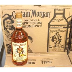 8 BOTTLES OF CAPTAIN MORGAN ORIGINAL SPICED RUM