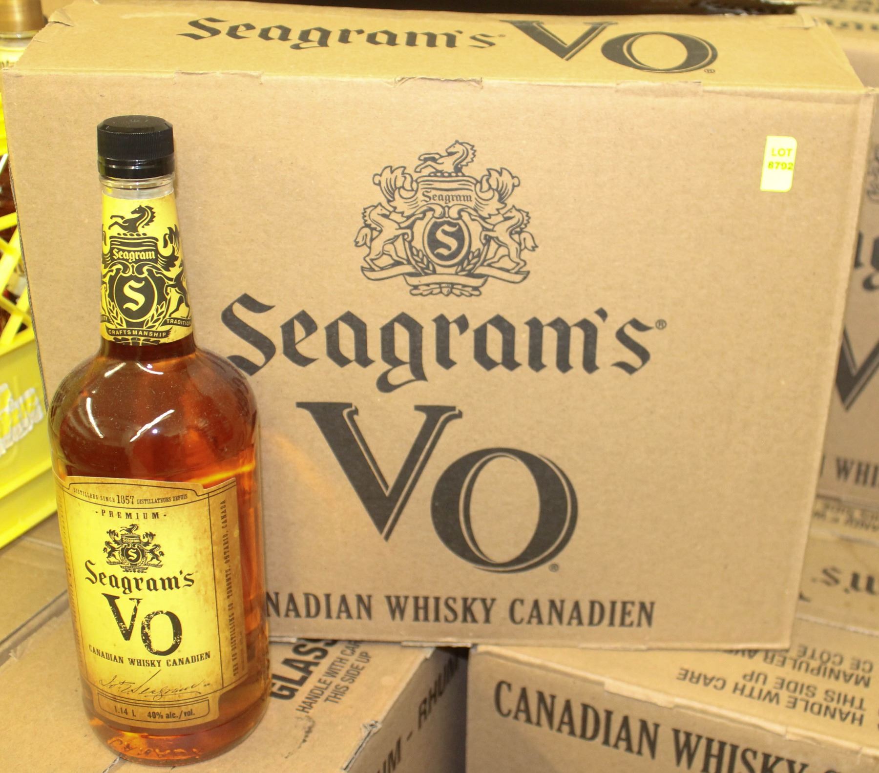 8 BOTTLES OF SEAGRAM'S VO WHISKY Kastner Auctions