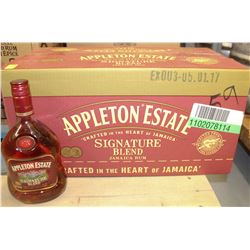 12 BOTTLES OF APPLETON ESTATE JAMAICA RUM
