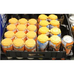 9 CANS HIGH HARVEST & 12 CANS PESKY PIG ALE