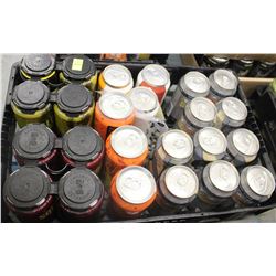 24 CANS OF ASSORTED BEER