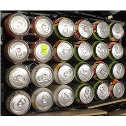 24 CANS OF ASSORTED BEER