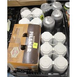 22 CANS OF ASSORTED BEER