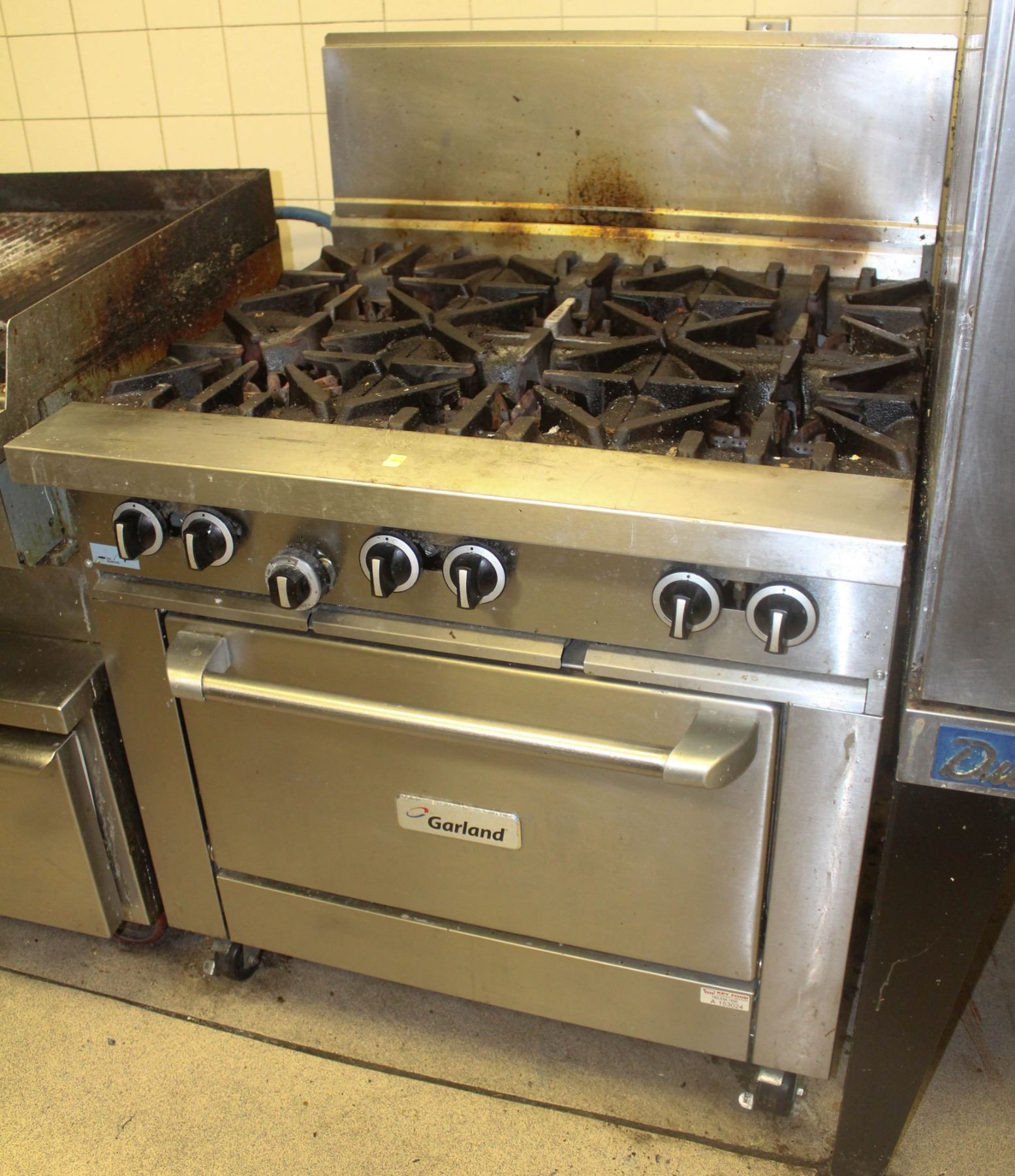 GARLAND 6 BURNER SINGLE DOOR GAS OVEN Kastner Auctions