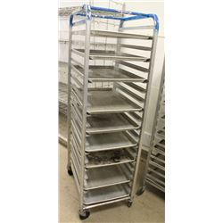20 SLOT ALUMINUM BUN RACK W/ 10 PANS