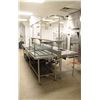 Image 1 : S/S  DOUBLE SIDED TABLE W/ SINK, SINGLE OVER SHELF