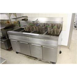 DEAN TRIPLE WELL DEEP FRYER W/ DUMP STATION