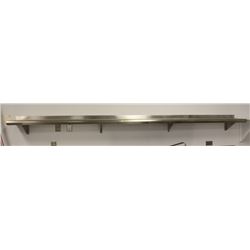 126" STAINLESS STEEL WALL SHELF