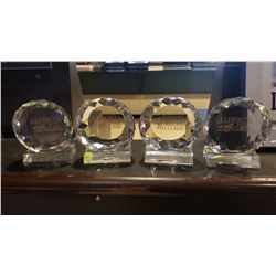 4 ALBERTA FALL CLASSIC GLASS TROPHIES