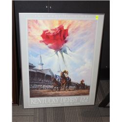 FRAMED KENTUCKY DERBY 122 POSTER