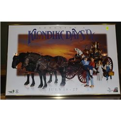 FRAMED EDMONTON KLONDIKE DAYS 1996 POSTER
