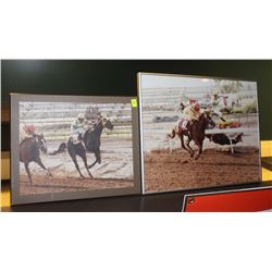 BEFORE & AFTER OF JOCKEY GOING OVER THE RAIL