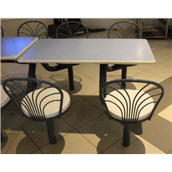 INDOOR/OUTDOOR 4 SEAT CLUSTER TABLE
