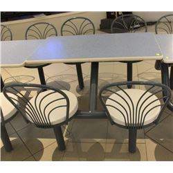 INDOOR/OUTDOOR 4 SEAT CLUSTER TABLE