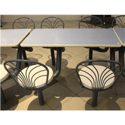 INDOOR/OUTDOOR 4 SEAT CLUSTER TABLE