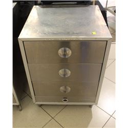 BARDEAN S/S 3 DRAWER WARMER