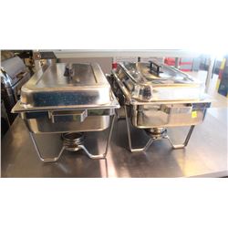 LOT OF 2 CHAFING DISHES