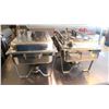 Image 1 : LOT OF 2 CHAFING DISHES