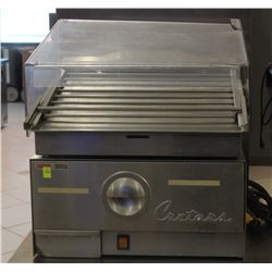 CRETORS 7 ROLLER HOT DOG MACHINE W/ BUN WARMER