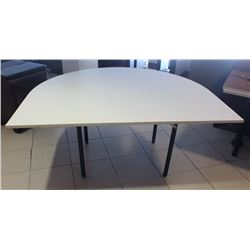 HALF OVAL FOLDING LEG TABLE