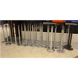 LOT OF 40 ASSORTED STANCHIONS