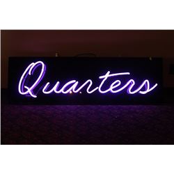 NEON QUARTER SIGN