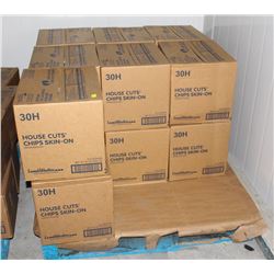 14 BOXES OF HOUSE CUT CHIPS SKIN-ON