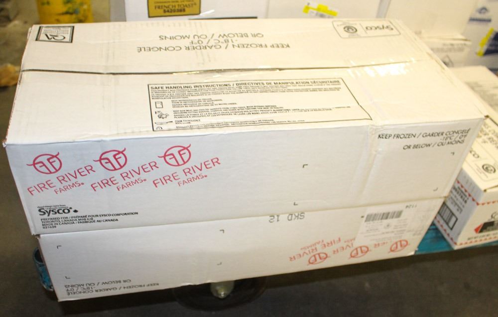 2 BOXES OF FIRE RIVER BEEF BURGERS