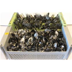 2 CADDY'S OF FORKS & SPOONS