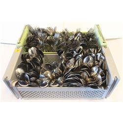 2 CADDY'S OF FORKS & SPOONS