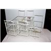 Image 1 : 3 VARIOUS-SIZED ICE-CREAM / FREEZER BASKETS