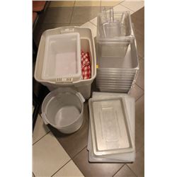 STACK OF FULL-SIZE & HALF-SIZE PLASTIC INSERTS