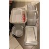 Image 1 : STACK OF FULL-SIZE & HALF-SIZE PLASTIC INSERTS