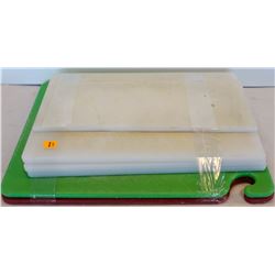 6 ASSORTED PLASTIC CUTTING BOARDS