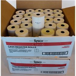 2 CASES OF SYSCO CLASSIC CASH REGISTER ROLLS