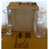 Image 1 : CASE OF NEW CLEAR PLASTIC 15 OZ FLUTE-STYLE