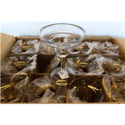 CASE OF NEW CLEAR PLASTIC MARGARITA CUPS, 24 OZ