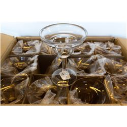 CASE OF NEW CLEAR PLASTIC MARGARITA CUPS, 24 OZ