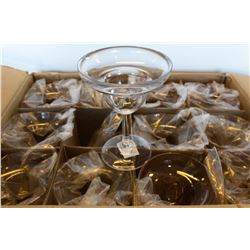 CASE OF NEW CLEAR PLASTIC MARGARITA CUPS, 24 OZ