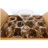 Image 1 : CASE OF NEW CLEAR PLASTIC MARTINI GLASS- 24 OZ